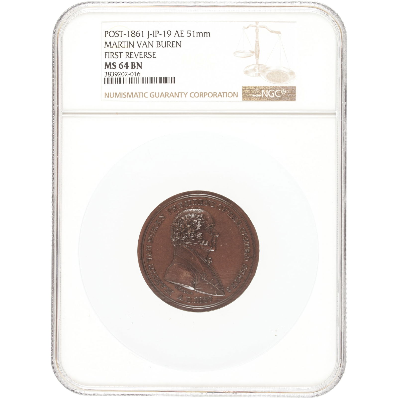 1837-DATED, RARE SMALL SIZE