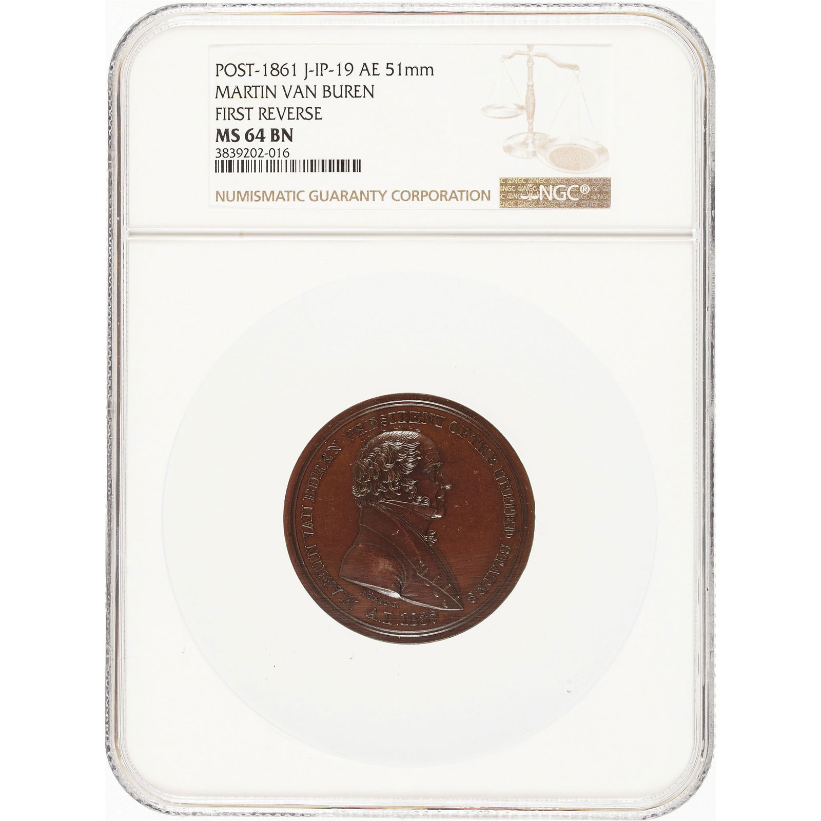 1837-DATED, RARE SMALL SIZE