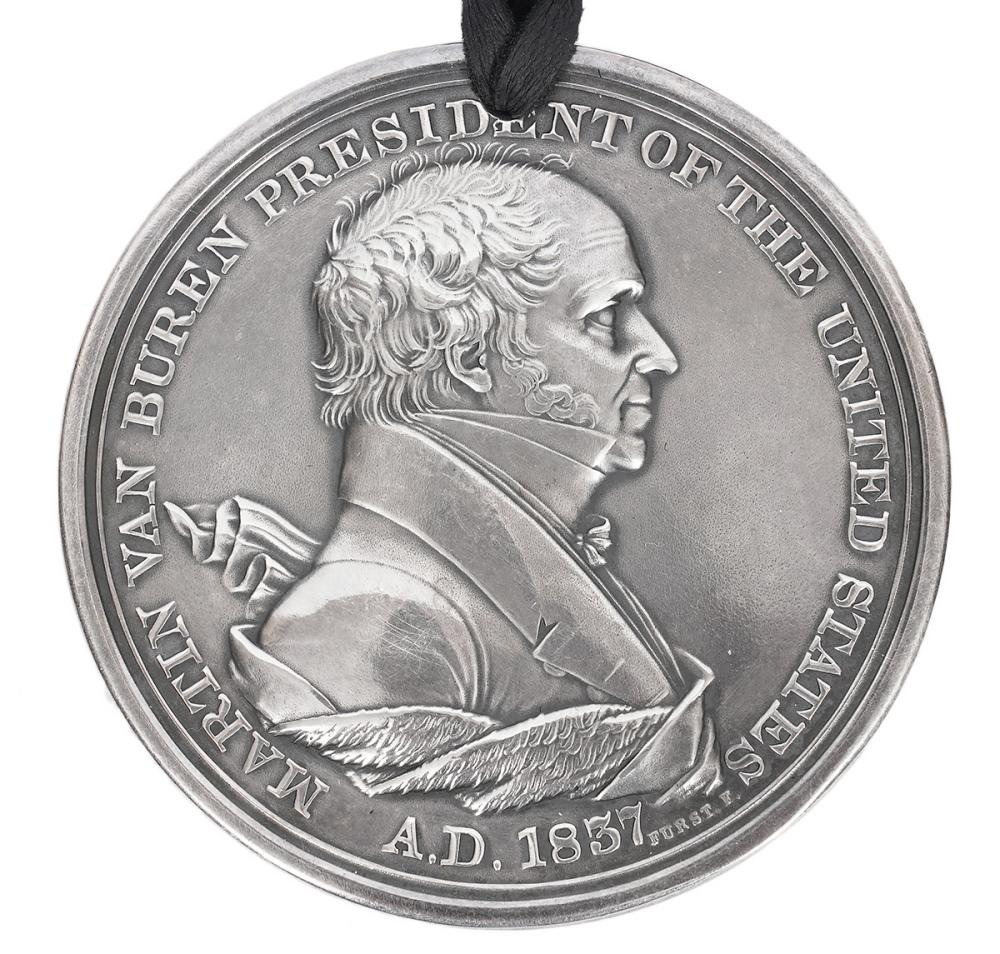 1837 MARTIN VAN BUREN PEACE MEDAL