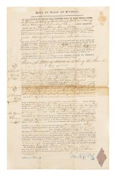 1838 BILL OF SALE FOR THE WHAL