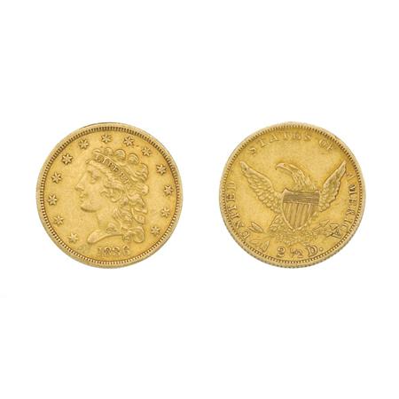1839 $2 1/2 Classic Head 	 