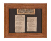 1839 POEM 'CINQUEZ' PRINTED IN