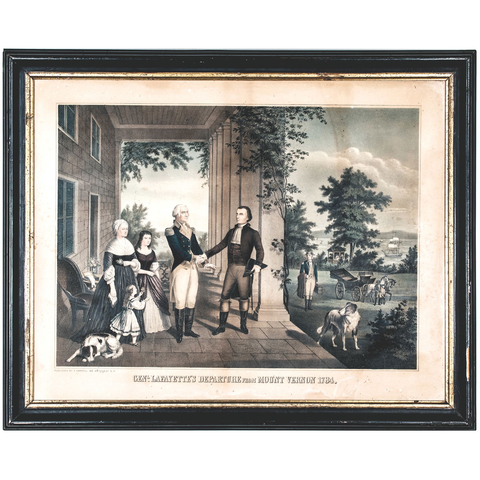 1840-60 COLOR LITHO PRINT TITLED: