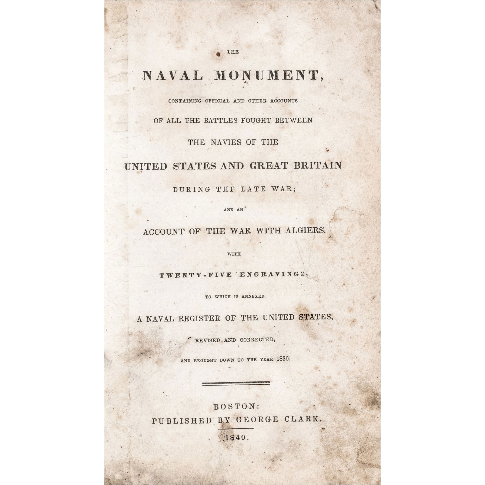 1840 (AMERICAN NAVY) HISTORICAL