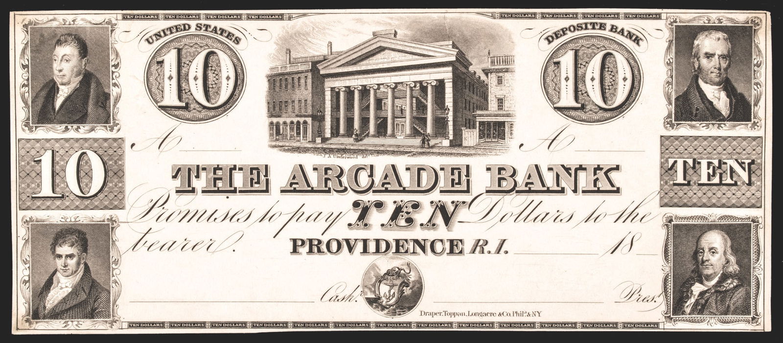 1840S ARCADE BANK, PROVIDENCE,