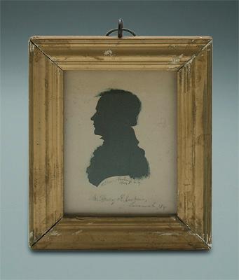 1841 Georgia silhouette, profile of