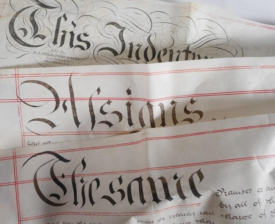1841 VELLUM INDENTURE, BRITISH
