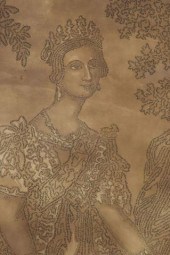 1844 CALLIGRAM, QUEEN VICTORIA
