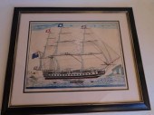 1845 BRITISH SHIP PAINTINGAnti
