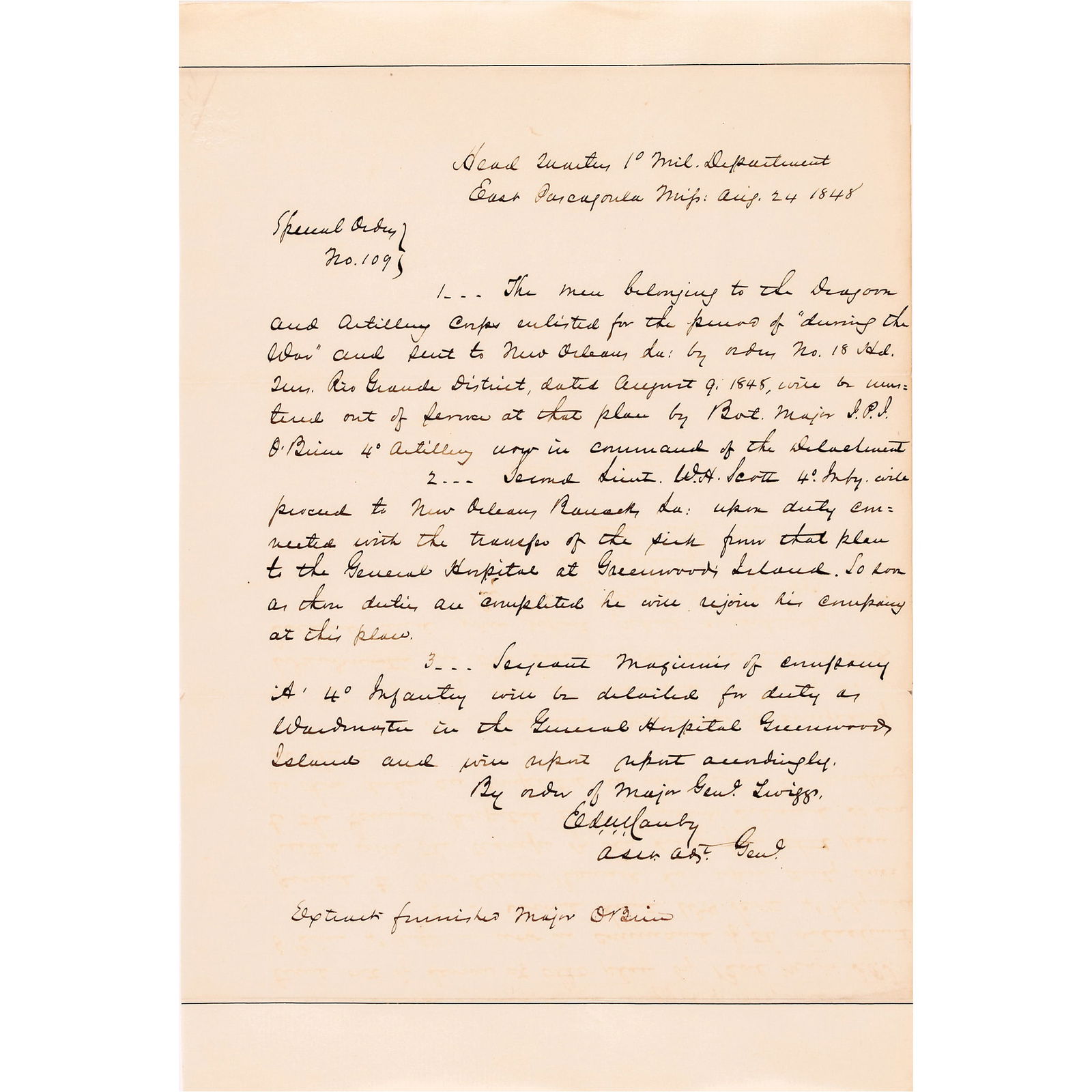 1845 GENERAL EDWARD R. CANBY