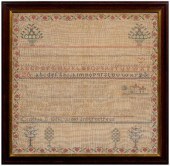 1846 Connecticut sampler, 12-l
