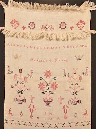 1846 CROSS STITCH SHOW TOWEL BY