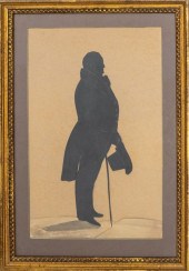 1847 CUT SILHOUETTE OF A FATHE