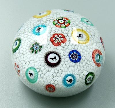 1848 Baccarat paperweight, white