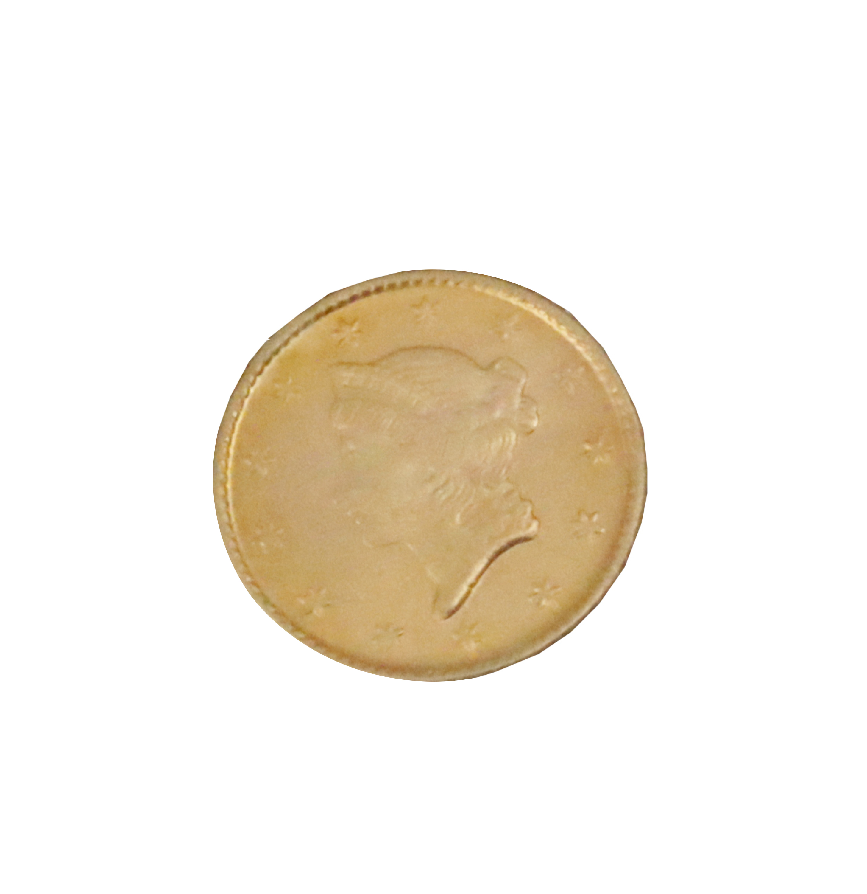 1849 MS66 $1 DOLLAR TYPE 1 GOLD