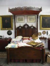 1850's Half Tester Bed Mahogan