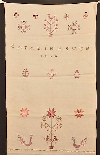 1852 CROSS STITCH SHOW TOWEL BY