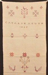 1852 CROSS STITCH SHOW TOWEL B