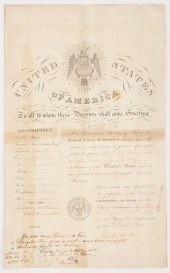 1852 DANIEL WEBSTER SIGNED PAS