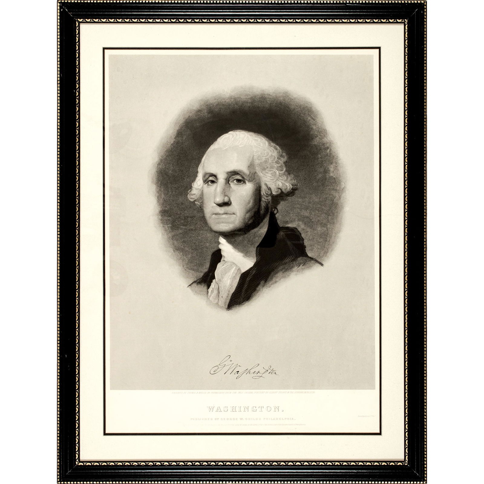 1852 ENGRAVING OF GEORGE WASHINGTON