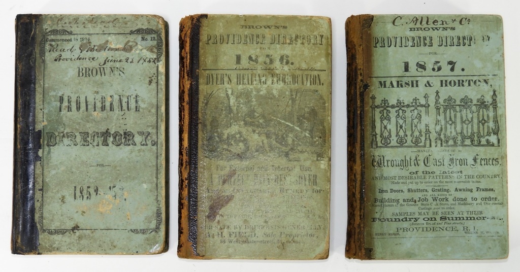 1852 TO1857 PROVIDENCE RI
