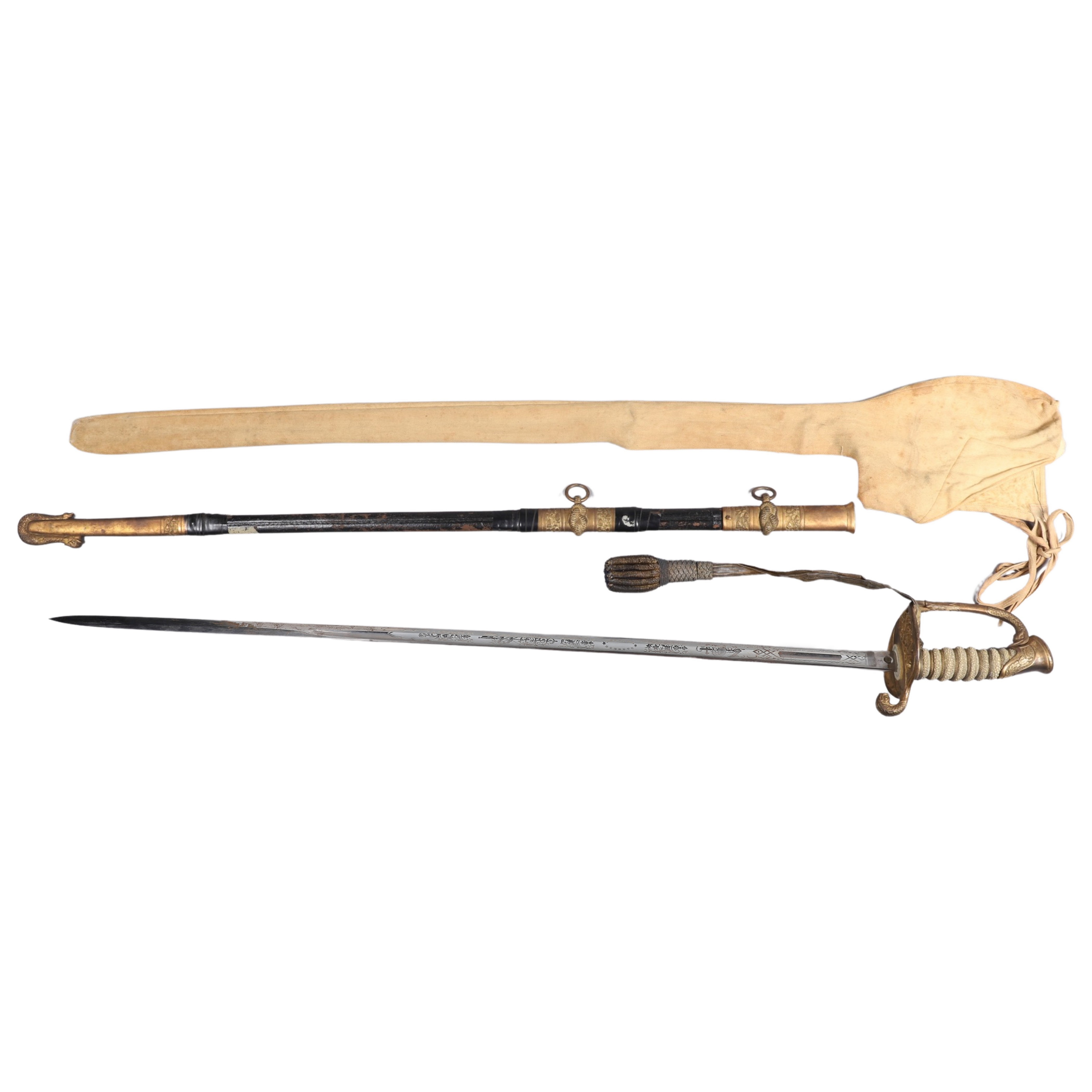 1852 US Navy officers sword and