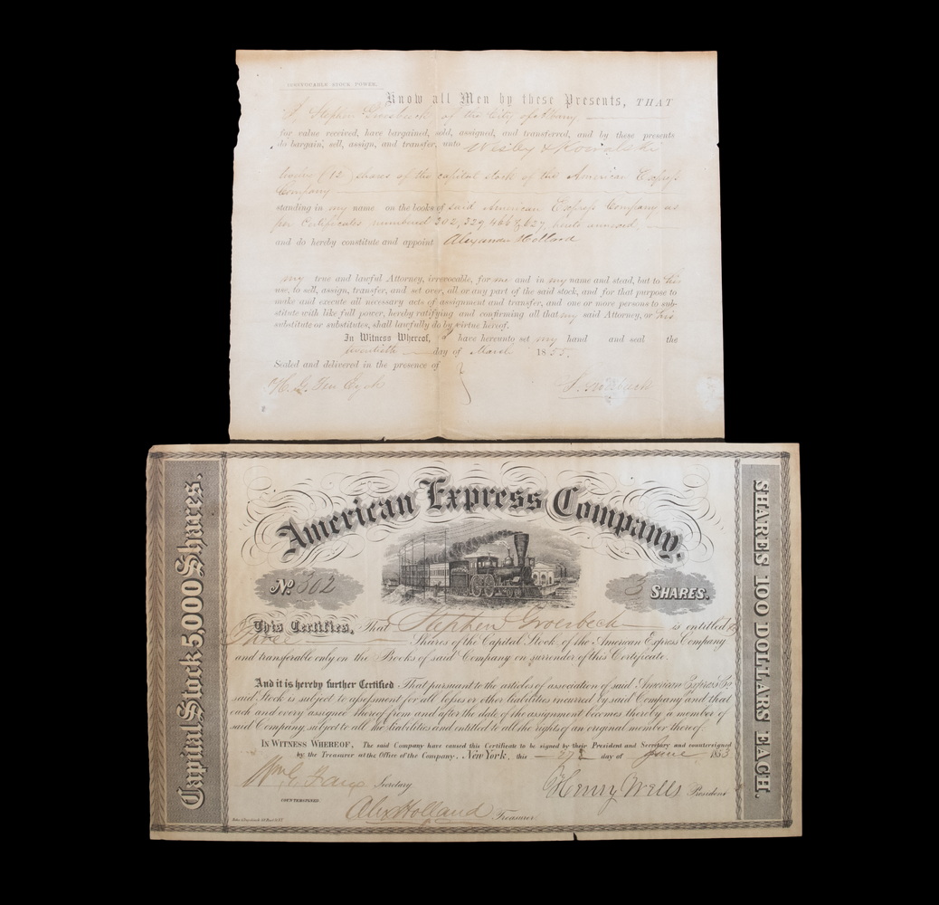 1853 FIRST ISSUE AMERICAN EXPRESS