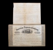 1853 FIRST ISSUE AMERICAN EXPR