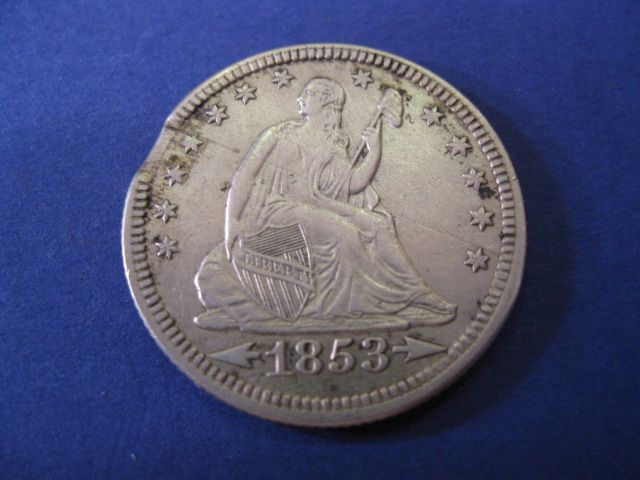 1853 U.S. Seated Liberty Quarter