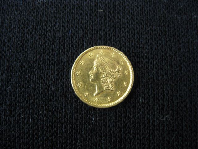 1854 U.S. $1.00 Liberty Head Gold
