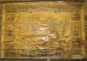 1854 WALL MAP OF THE UNITED ST