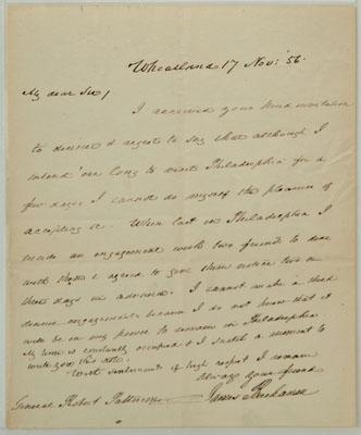 1856 James Buchanan autograph