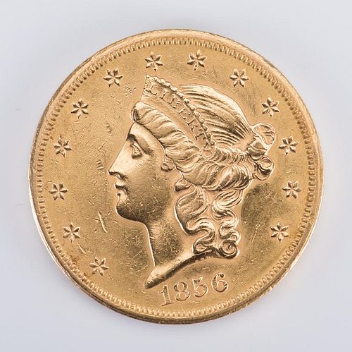 1856 LIBERTY $20 GOLD COIN1856