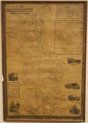 1856 MAP OF THE TOWN OF