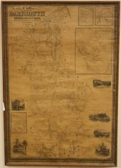 1856 MAP OF THE TOWN OF DARTMO