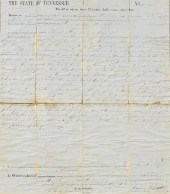 1857 ANDREW JOHNSON SIGNED LAN