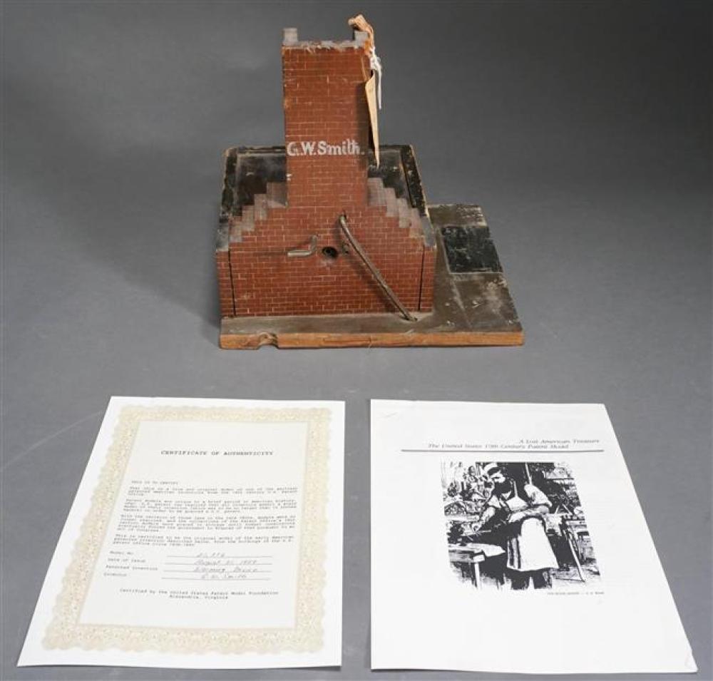 1858 PATENT MODEL FOR WARMING