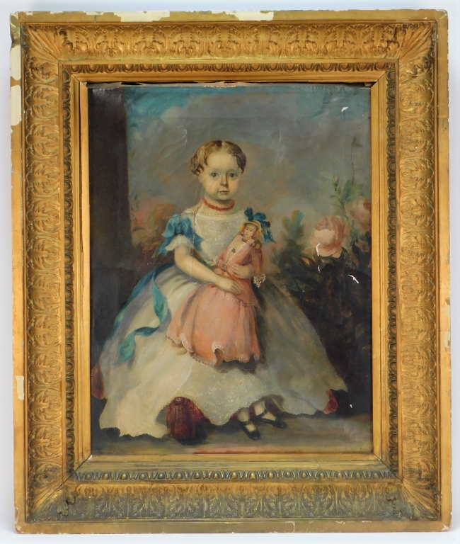 1860 AMERICAN FOLK ART CHILD BOSTON