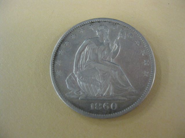 1860-O U.S. Seated Liberty Half