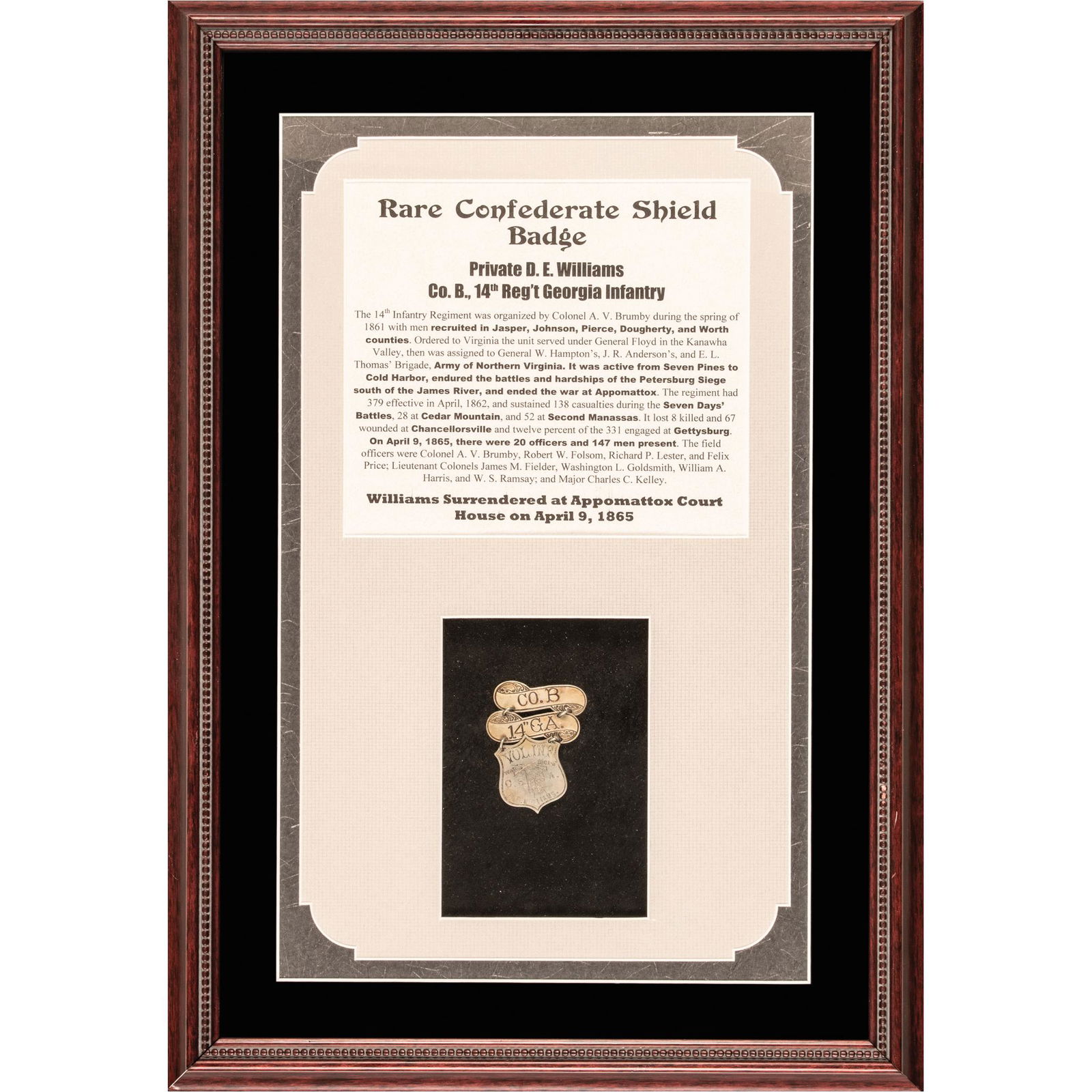 1861-1865 DATED CIVIL WAR,