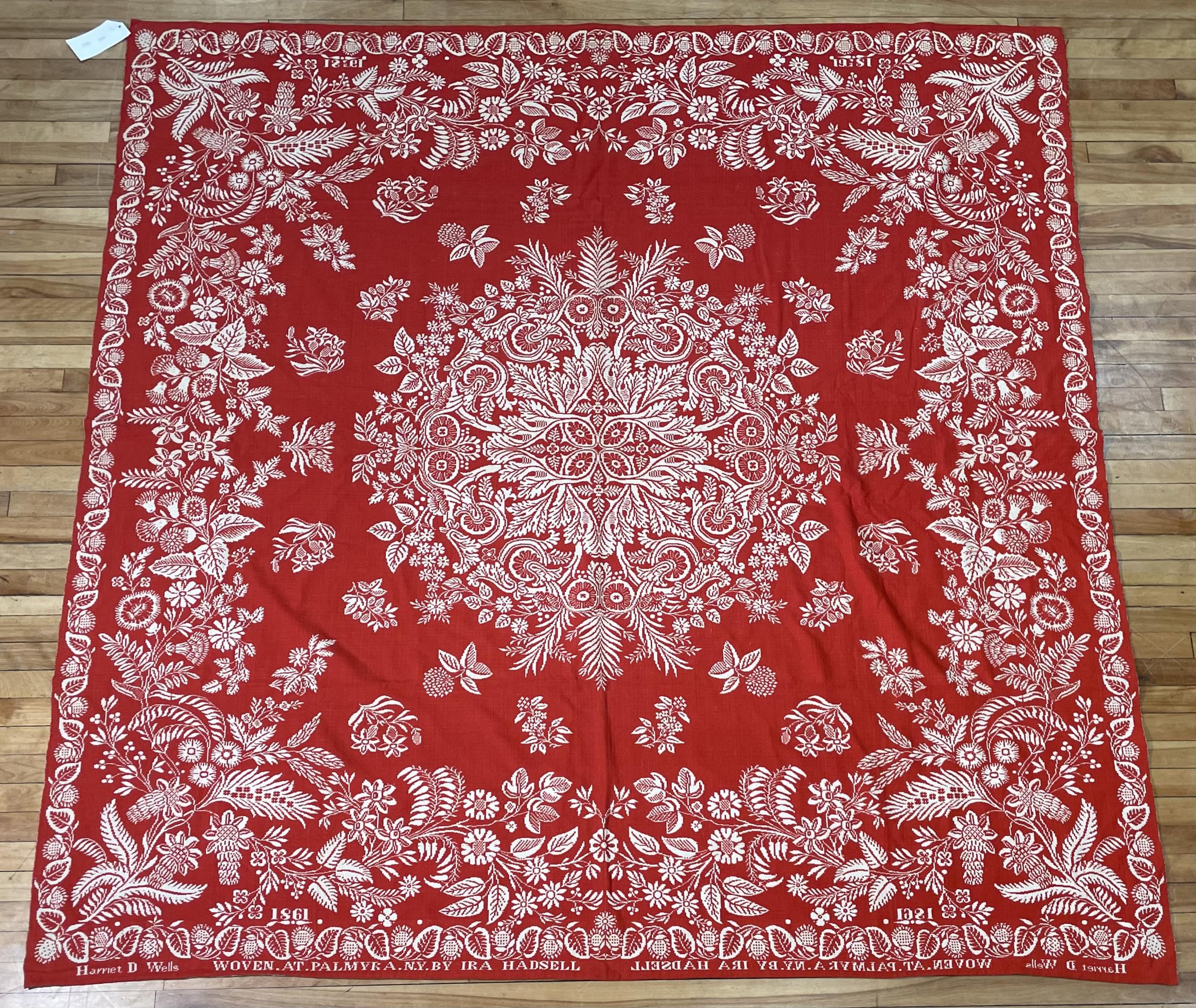 1861 IRA HADSELL NEW YORK RED AND