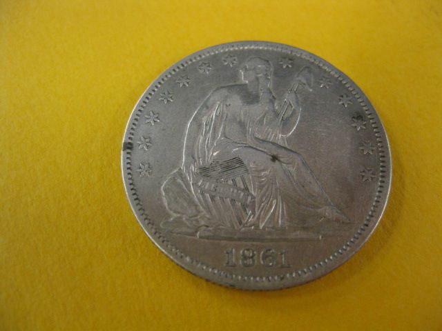 1861-O U.S. Seated Liberty Half