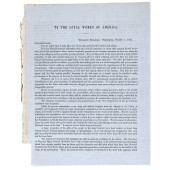 1861 PRINTED CIRCULAR LETTER,