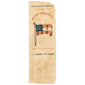 1861 RARE SILK RIBBON READING: