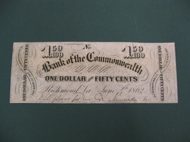 1862 Bank of the Commonwealth