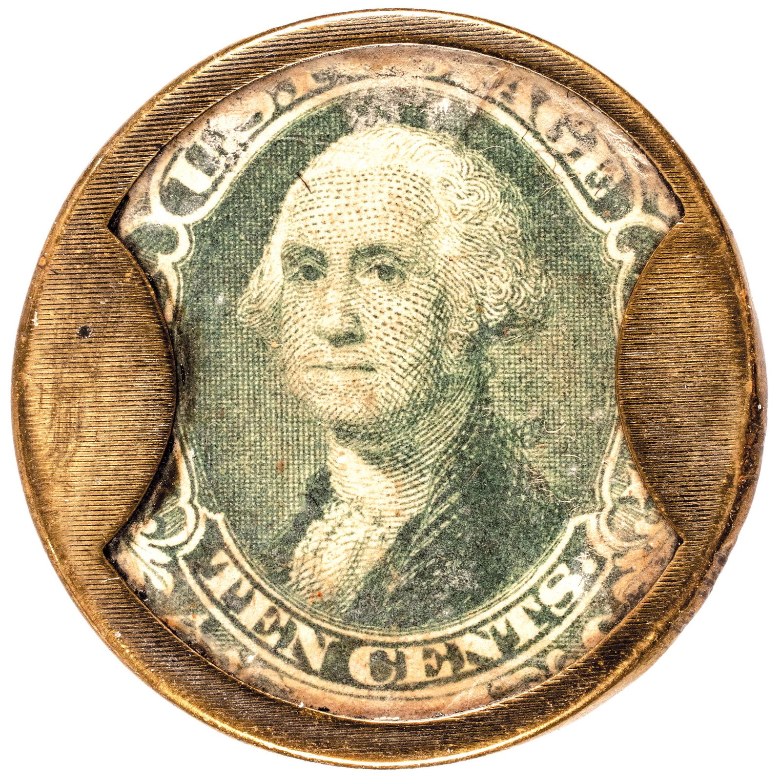 1862 CIVIL WAR ENCASED POSTAGE
