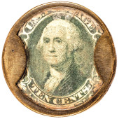 1862 CIVIL WAR ENCASED POSTAGE