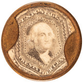 1862 CIVIL WAR ENCASED POSTAGE