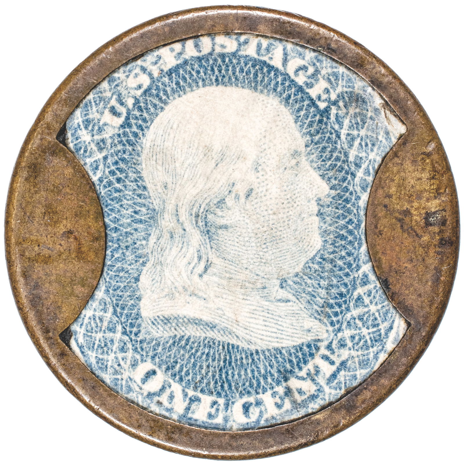 1862 CIVIL WAR ENCASED POSTAGE EP-4