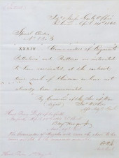1862 CIVIL WAR HANDWRITTEN CON